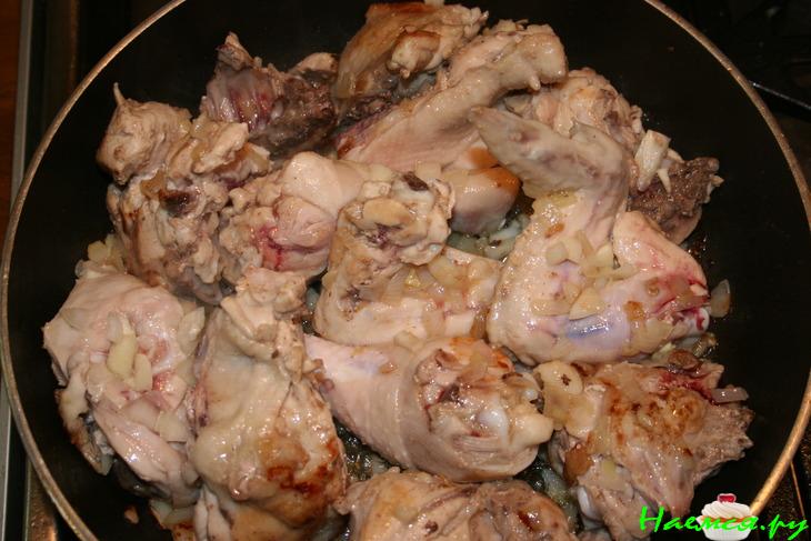 Курица и фасоль