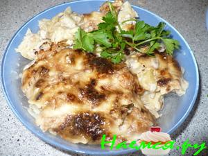 Рыба под майонезом (филе окуня)