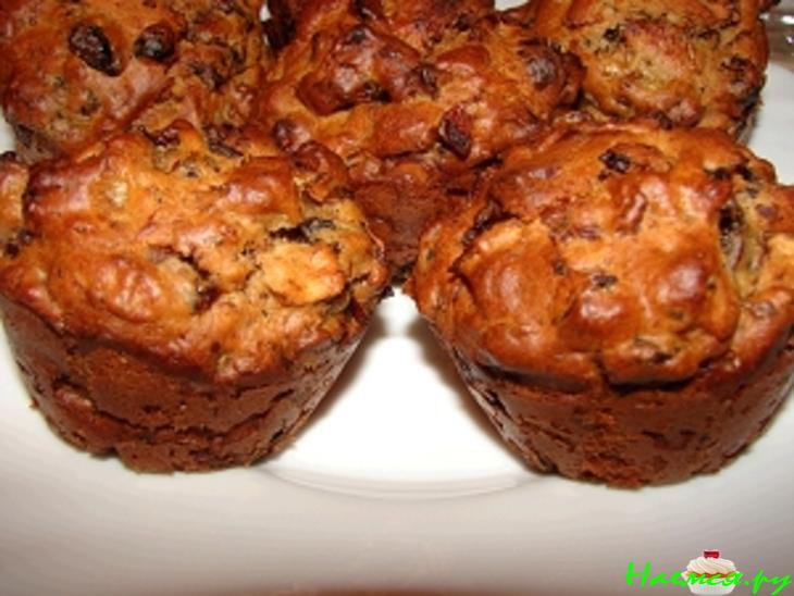 Маффины с сухофруктами (сладкие, но без сахара)