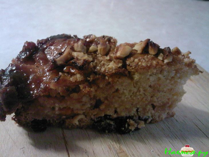 Пирог с изюмом, вишней и тыквой в медовой заливке Пирог с изюмом, вишней и тыквой в медовой заливке