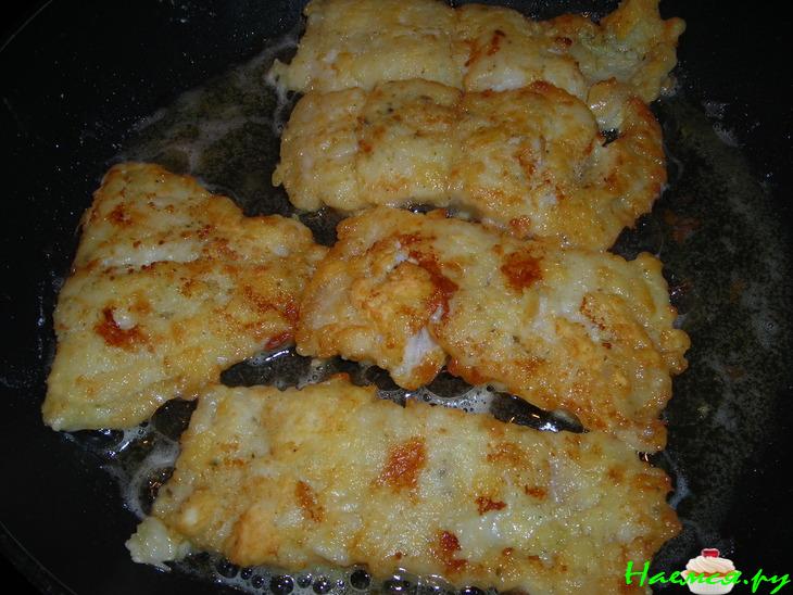 Морской язык обжаренный в кляре