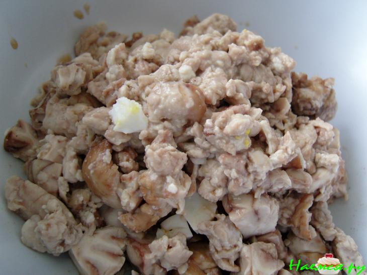 Салат из свиных мозгов