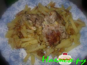 Фаршированные окорочка с картофельным гарниром