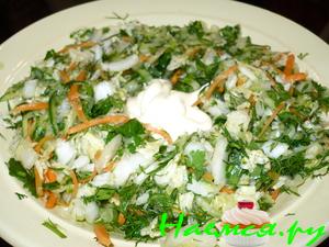 Салат "Полянка" с пекинской капустой