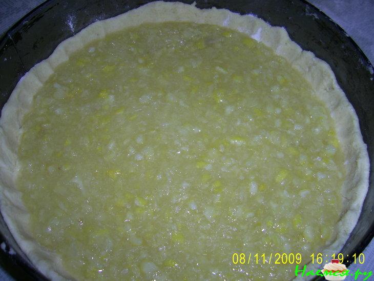 Песочный пирог с лимонной начинкой 