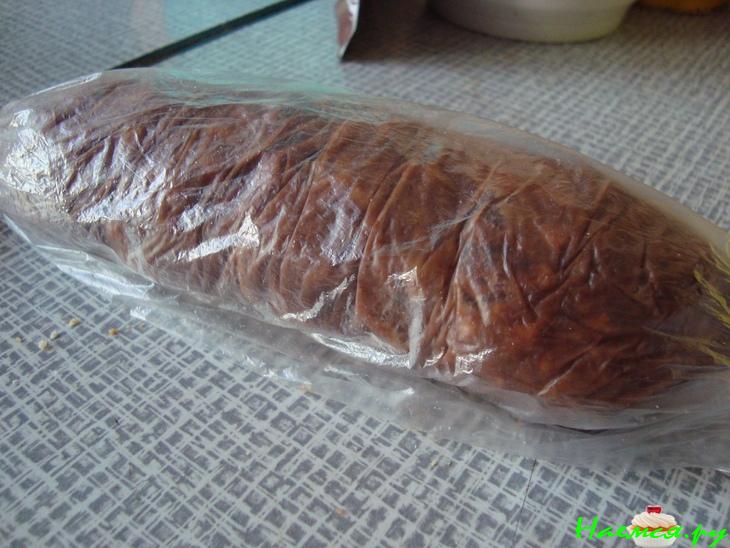 Сладкая колбаса с печеньем Сладкая колбаса с печеньем