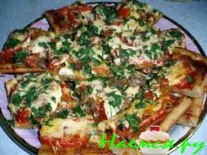 Грибная пицца "Для всей семьи" Грибная пицца "Для всей семьи"