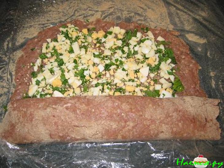 Рулет из фарша с начинкой