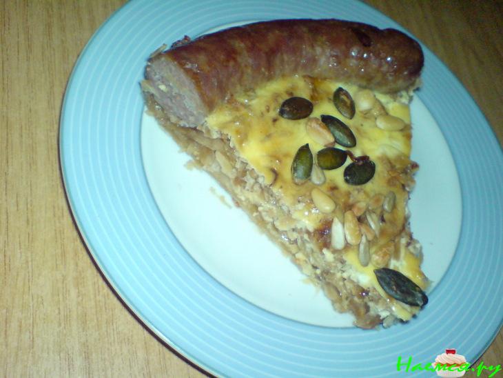 Торт закусочный из охотничьих колбасок