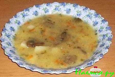 Грибной суп из шампиньонов