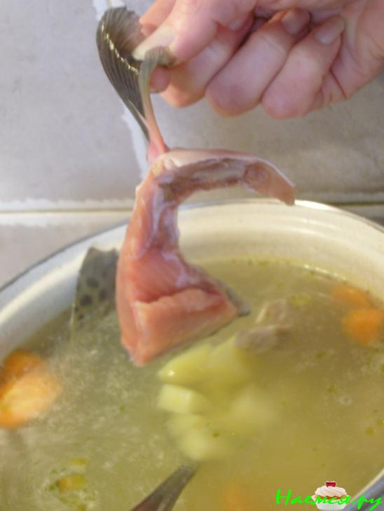 Тайский суп с лососем и кокосом