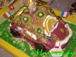 Торт 'Машинка' на Первый День Рождения Сынули