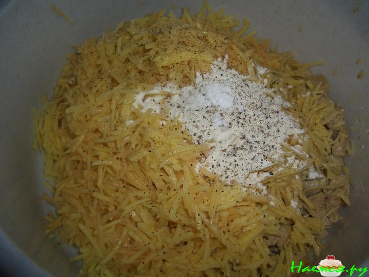 Запеканка из свинины с картофелем