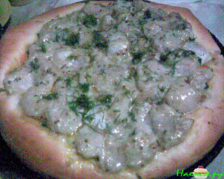 Открытый рыбный пирог (постный)