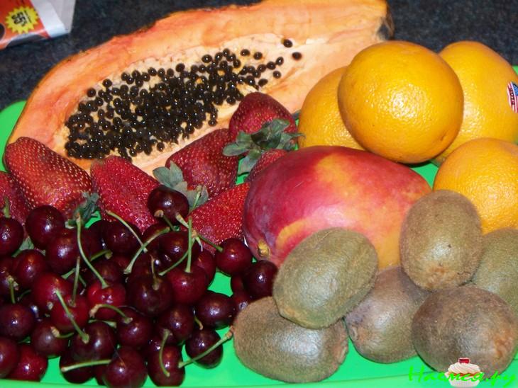 Творожно-фруктовый торт без выпечки Творожно-фруктовый торт без выпечки