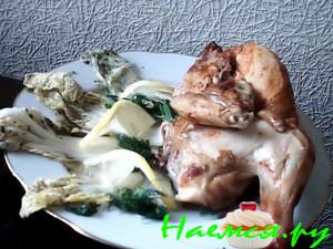 Курочка острая с капустой по-корейски