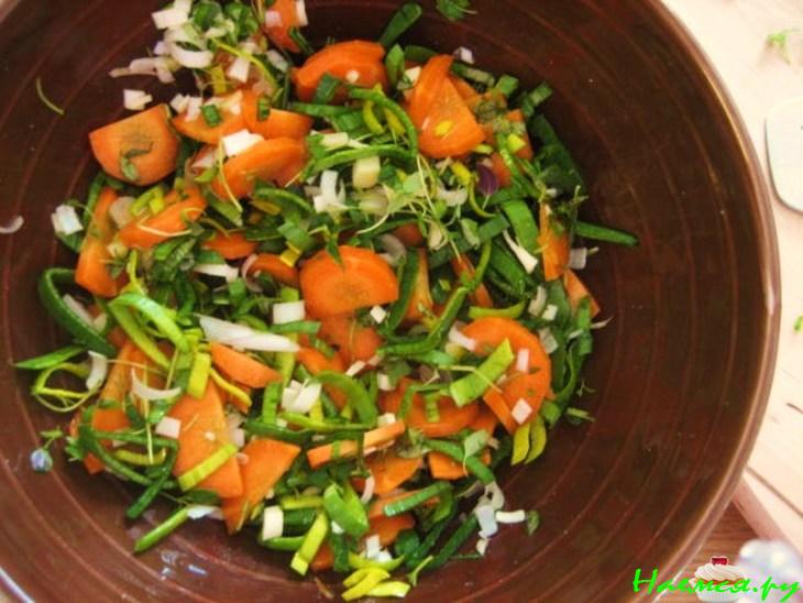 Запеченная камбала с овощами