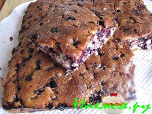 Кекс с лимоном и черникой