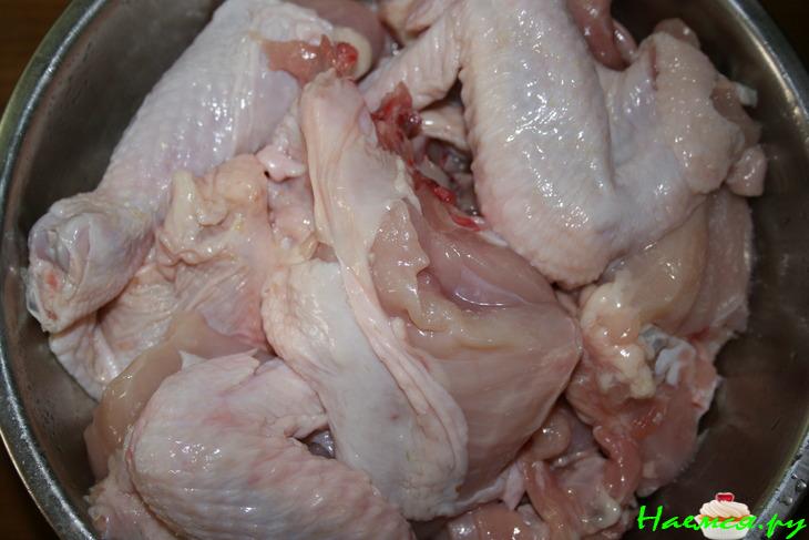 Курица и фасоль