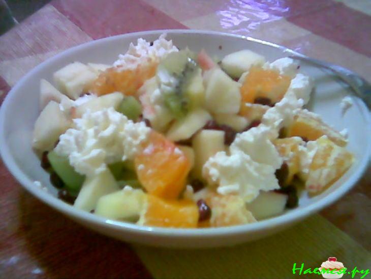 Фруктовый салат с творогом Фруктовый салат с творогом