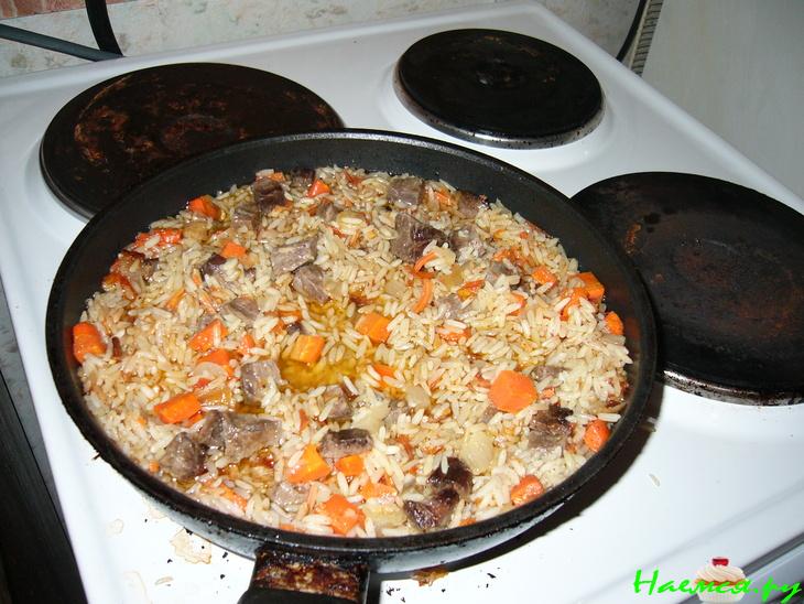 Плов с говядиной домашний