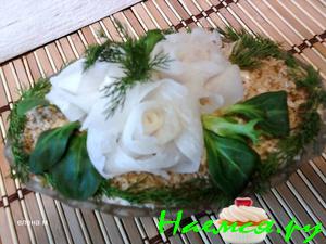 Салат "Белые розы"