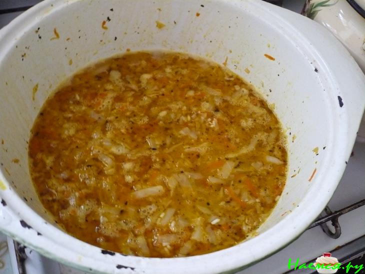 Ленивые вегетарианские голубцы