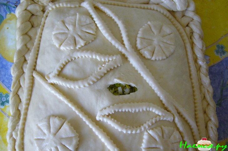 Рыбный пирог с филе семги