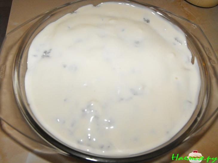 Жюльен из баклажанов с грибами