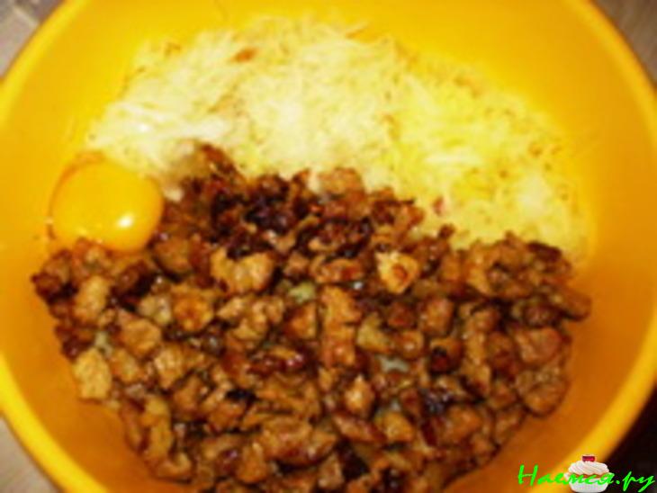 Картофельные котлеты с беконом