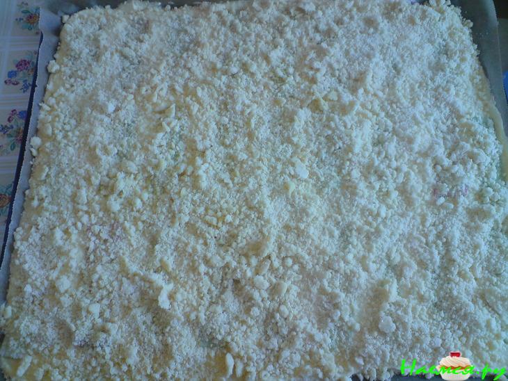 Творожный пирог "Неженка" (с ревенем)