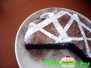 Трюфельно-шоколадный торт с помадкой