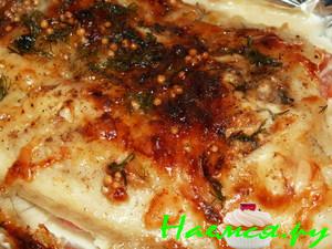 Телапия в медово-горчичном маринаде