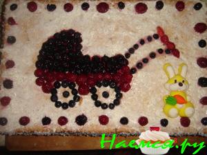 Тортик для Кристинки + мой вариант вкусного бисквита