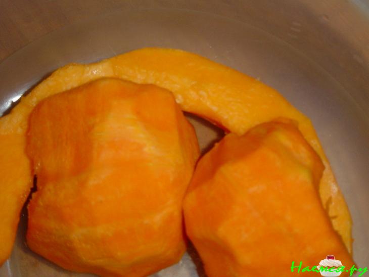 Постная запеканка из тыквы с гречкой