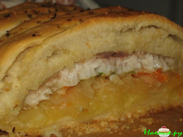 Морской язык в пироге