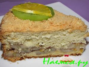 Шарлотка с бананами Шарлотка с бананами