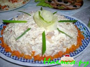 Салат «Роза на льду»