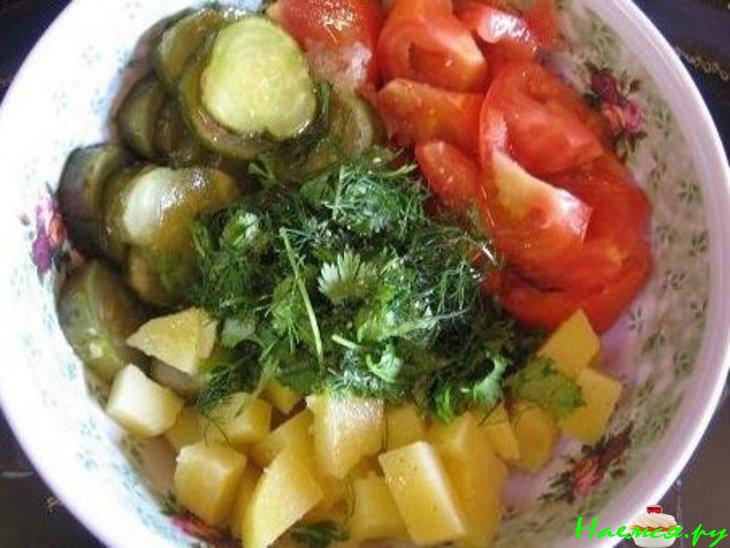 Салат "Слепила из того, что было" Салат "Слепила из того, что было"