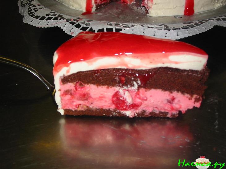 Маскарпоне-вишнёвый торт