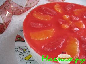 Торт 'Творожный со вкусом грейпфрута'