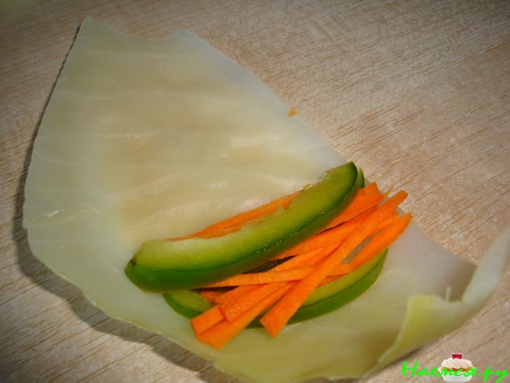 Закуска "Капустные рульки"