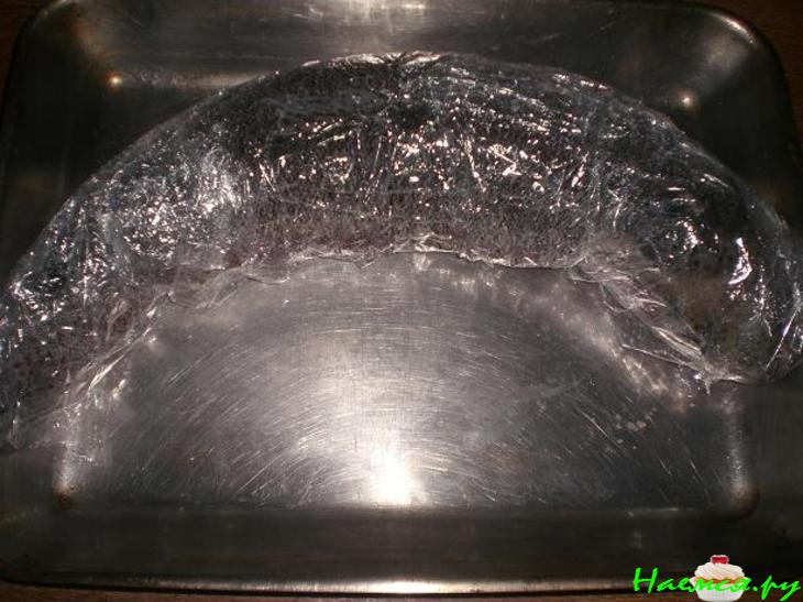 Форель фаршированная морепродуктами