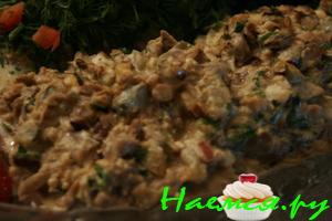 Салат с бужениной "Сытый муж"