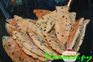 Крекер соленный с семенами льна