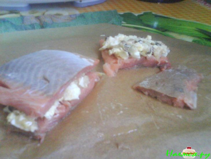 Фаршированная красная рыба