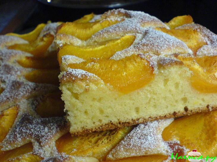 Пирог ванильный с абрикосами&nbsp;&nbsp; 