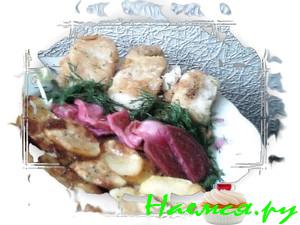 Рыбка запеченная (морской язык)