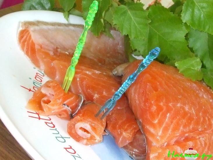 Свежесолёный лосось