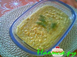 Пюре из желтой чечевицы